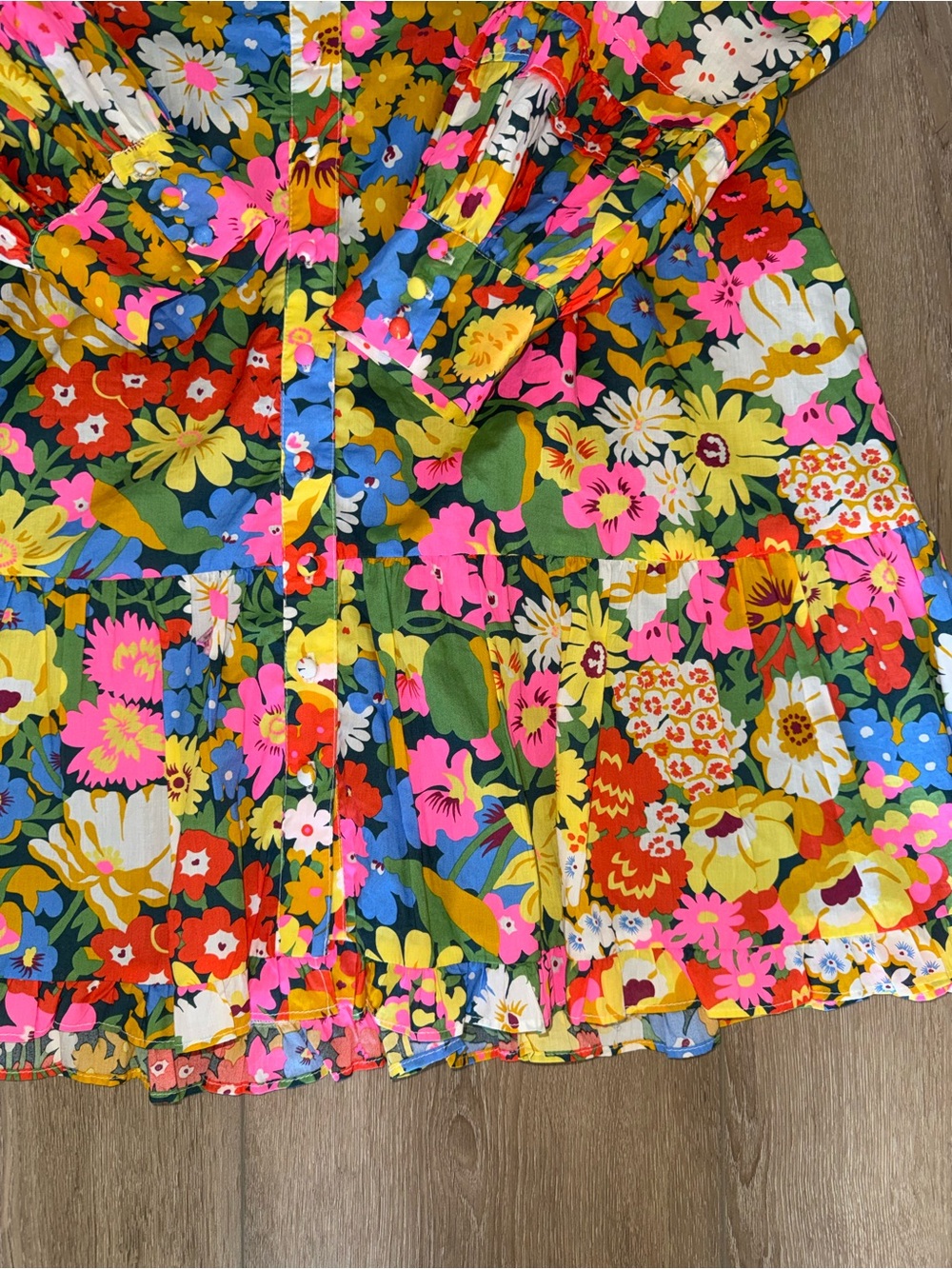 Love the Label Anthropologie X Liberty of London Floral Marketa Mini Dress M - Picture 3 of 7